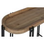 DKD Home Decor Consola de Madera y Metal Marrón y Negro 115x40x75 cm