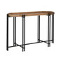 DKD Home Decor Consola de Madera y Metal Marrón y Negro 115x40x75 cm