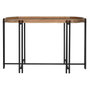 DKD Home Decor Consola de Madera y Metal Marrón y Negro 115x40x75 cm