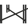 DKD Home Decor Consola de Madera y Metal Marrón y Negro 115x40x75 cm