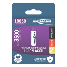 Ansmann Batería Li-Ion 18650 3500mAh 3,6V 12,6Wh 1307-0001