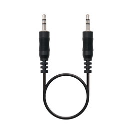 Nanocable Cable de Audio Estéreo 3,5 mm Macho a 3,5 mm Macho 0,3 m Negro