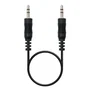 Nano Cable 10.24.0100 Cable Estéreo Jack 3.5 Macho a Jack 3.5 Macho 30cm Negro
