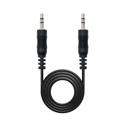 Nanocable Cable de Audio Estéreo 3,5 mm Macho a 3,5 mm Macho 0,3 m Negro