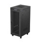 LANBERG Armario Rack Independiente 27U 600x800 Negro con Panel LCD