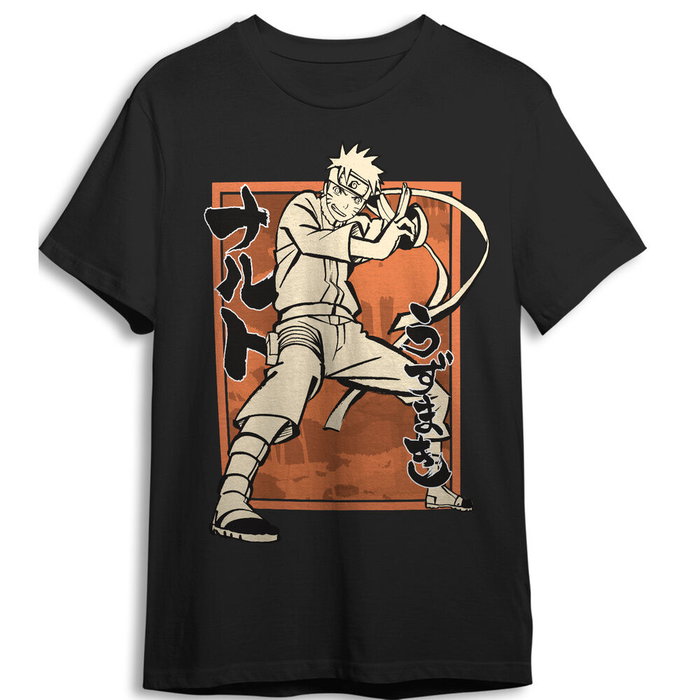 Superplay Camiseta Naruto Shippuden Pose Black Talla S