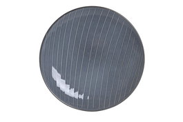 DKD Home Decor Plato de Gres Esmaltado con Rayas Azules 20x20x2,5 cm