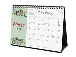 Calendari (2026) Catalan Finocam Sobretaula Imatges Mensual Per Escriure S 210X150 Flower Journal