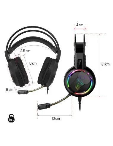 Spirit of Gamer PRO-H7 Auriculares Gaming RGB Negro Spirit of Gamer PRO-H7 Auriculares Gaming RGB Negro