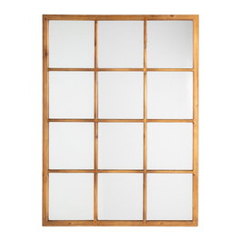 Espejo Natural Madera Decoración 90 X 3 X 120 cm
