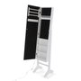 Espejo de pared Versa Blanco Espejo Madera MDF 35 x 153 x 35,2 cm Joyero de Pie