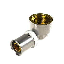 DUO PRESS Codo Hembra Metal 16-1/2 por Sistema de Tubería Reticulado M181612F
