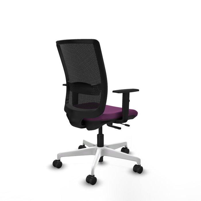 PIQUERAS Y CRESPO Silla de oficina Haches Morada con mecanismo Sincro/Traslack