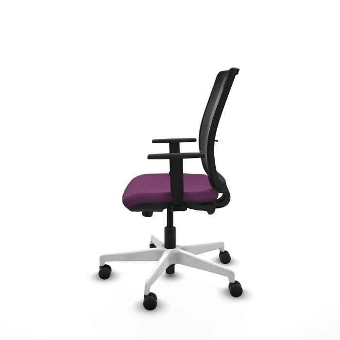 PIQUERAS Y CRESPO Silla de oficina Haches Morada con mecanismo Sincro/Traslack