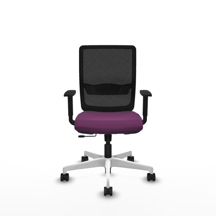 PIQUERAS Y CRESPO Silla de oficina Haches Morada con mecanismo Sincro/Traslack