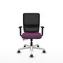 PIQUERAS Y CRESPO Silla de oficina Haches Morada con mecanismo Sincro/Traslack