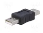 AKYGA Adaptador USB 2.0 USB A enchufe ambos lados niquelado