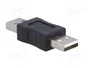 AKYGA Adaptador USB 2.0 USB A enchufe ambos lados niquelado