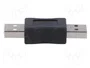 AKYGA Adaptador USB 2.0 USB A enchufe ambos lados niquelado