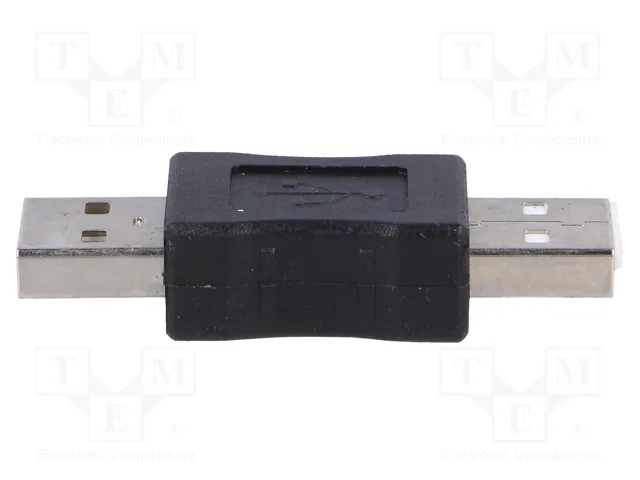 AKYGA Adaptador USB 2.0 USB A enchufe ambos lados niquelado