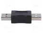 AKYGA Adaptador USB 2.0 USB A enchufe ambos lados niquelado