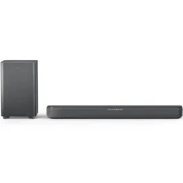 Philips TAB5309/10 Barra de Sonido Bluetooth 2.1 con Subwoofer Inalámbrico 240W, DTS Virtual:X, Dolby Digital Plus, para TV, Cine y Música, Negro