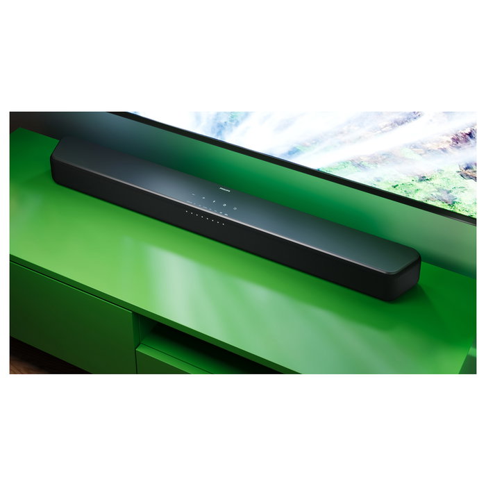 Philips TAB5309/10 Soundbar 2.1 con Subwoofer Inalámbrico, 120W, Dolby Digital/DTS, Bluetooth 5.3, HDMI ARC, Modos Ecualizador, para TV/Cine/Música - Negro
