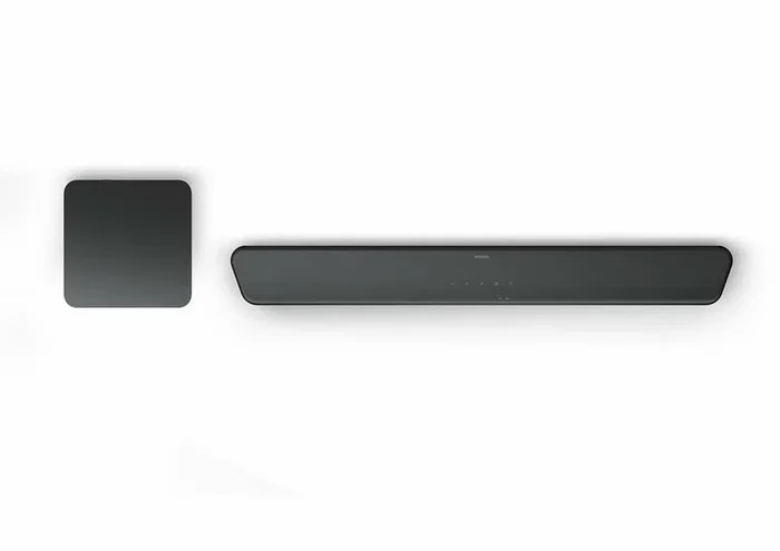 Philips Barra de Sonido TAB5309/10 de 2.1 canales con Subwoofer Inalámbrico, Gris