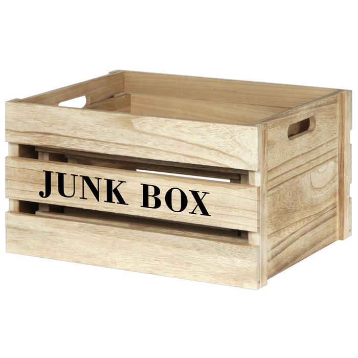 Home Deco Factory Juego de 3 Cajas de Madera Junk Box