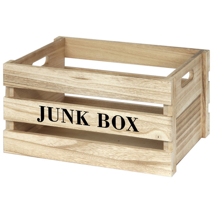 Home Deco Factory Juego de 3 Cajas de Madera Junk Box