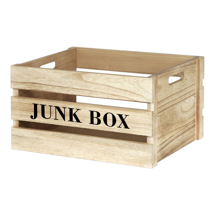 Home Deco Factory Juego de 3 Cajas de Madera Junk Box