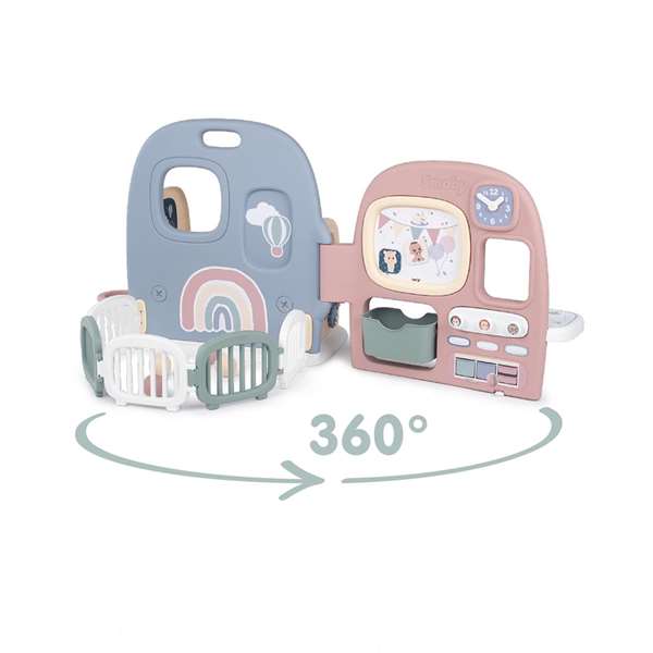 Smoby Guardería Baby Care con 5 áreas de juego y 27 accesorios