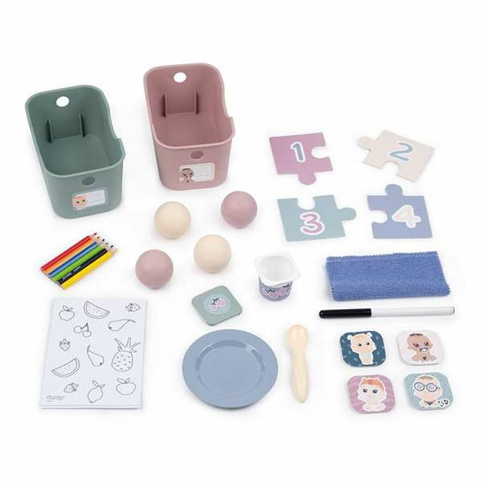 Smoby Guardería Baby Care con 5 áreas de juego y 27 accesorios