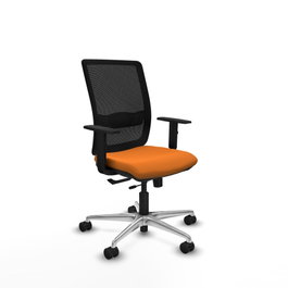 PIQUERAS Y CRESPO Silla de oficina Haches Naranja y Negro