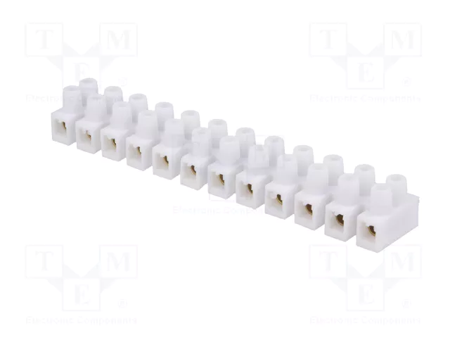 PAWBOL Bloque de bornas de alimentación 57A 400V blanco