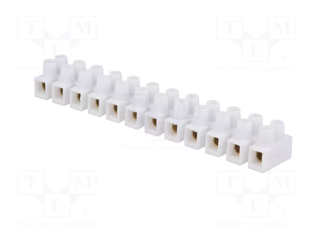 PAWBOL Bloque de bornas de alimentación 57A 400V blanco