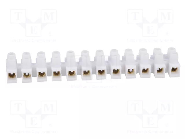 PAWBOL Bloque de bornas de alimentación 57A 400V blanco