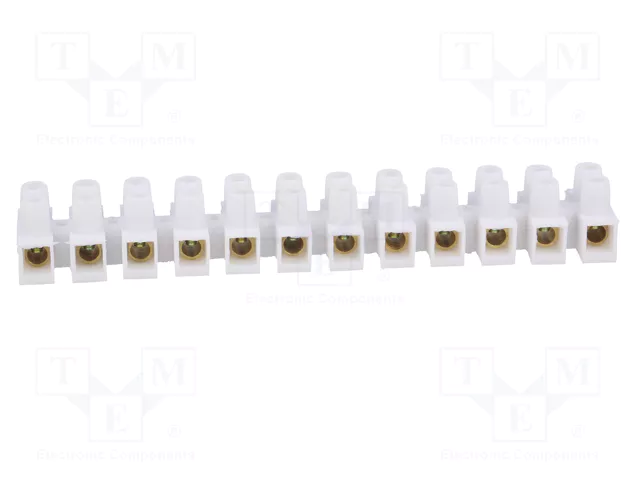 PAWBOL Bloque de bornas de alimentación 57A 400V blanco