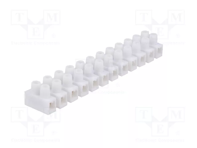 PAWBOL Bloque de bornas de alimentación 57A 400V blanco