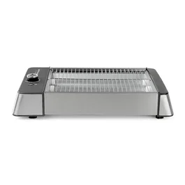 Orbegozo TO 2030 Tostadora Horizontal, 1000W, 6 Niveles de Tueste, Acero Inoxidable, Para Todo Tipo de Pan, Bandeja Recogemigas, Color Plata