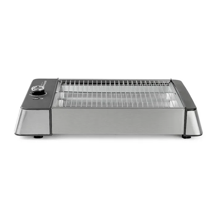 Orbegozo TO 2030 Tostadora Horizontal, 1000W, 6 Niveles de Tueste, Acero Inoxidable, Para Todo Tipo de Pan, Bandeja Recogemigas, Color Plata