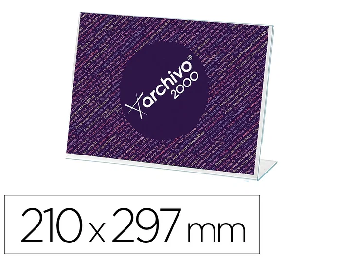 Archivo 2000 Expositor sobremesa forma de L DIN A4 horizontal