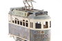DKD Home Decor Vehículo de Decoración Metal Tranvía Azulejo