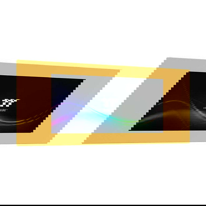 Thermaltake AC-080-OOMNAN-A1 Panel LCD Kit 6 Pulgadas para Chasis View 600 TG Full Torre, Color Amarillo Butter Caramel