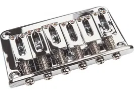 Yellowpts Puente Fijo Cromado para Stratocaster Ancho 10 cm Alto 4 cm Largo 24.5 cm