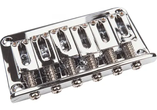 Yellowpts Puente Fijo Cromado para Stratocaster Ancho 10 cm Alto 4 cm Largo 24.5 cm Yellowpts Puente Fijo Cromado para Stratocaster Ancho 10 cm Alto 4 cm Largo 24.5 cm