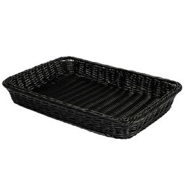 GET - WB-1509-BK - Cesta rectangular - 45,7 x 31,1 x 6,4 cm - Negro