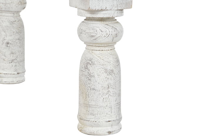 DKD Home Decor Mesa Centro India top23 Blanco 150 x 76 x 48 cm