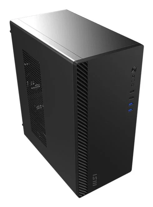 MSI PRO SHIELD M100P Caja de Ordenador Gaming Midi Tower ATX con Ventana USB 3.2 RGB Negro