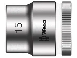 WERA Zyklop Vaso de 6 ángulos HEX 15mm 3/8 pulgadas